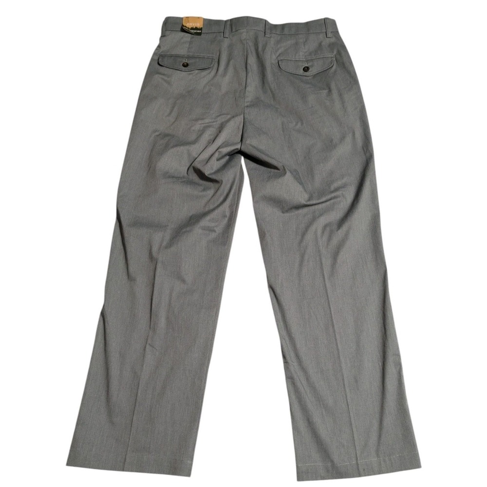 Orvis Most Comfortable Chinos Mens 34x29 Gray Stretch Pants NWT - Picture 3 of 8